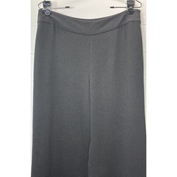 Kate Hill Womans Flat Front Wide Leg Dress Pants 10 ClassicCore NormCore Gray - Picture 2 of 12